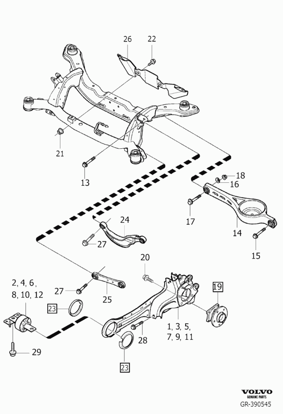 Volvo 31317602 - Rear suspension without level control  n nivmat: 2.00 pcs. autospares.lv