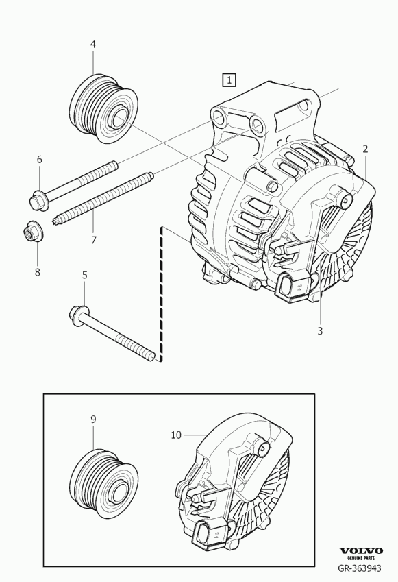 Volvo 36002013 - Alternator: 1.00 pcs. autospares.lv