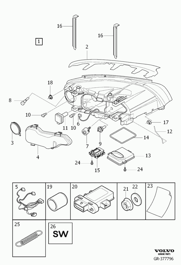 Volvo 985667 - Bulb, door footwell light autospares.lv