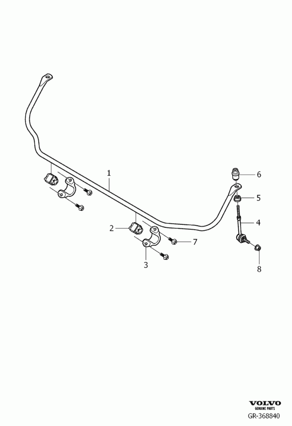 FORD 30736947 - Anti-roll bar rear: 2.00 pcs. autospares.lv