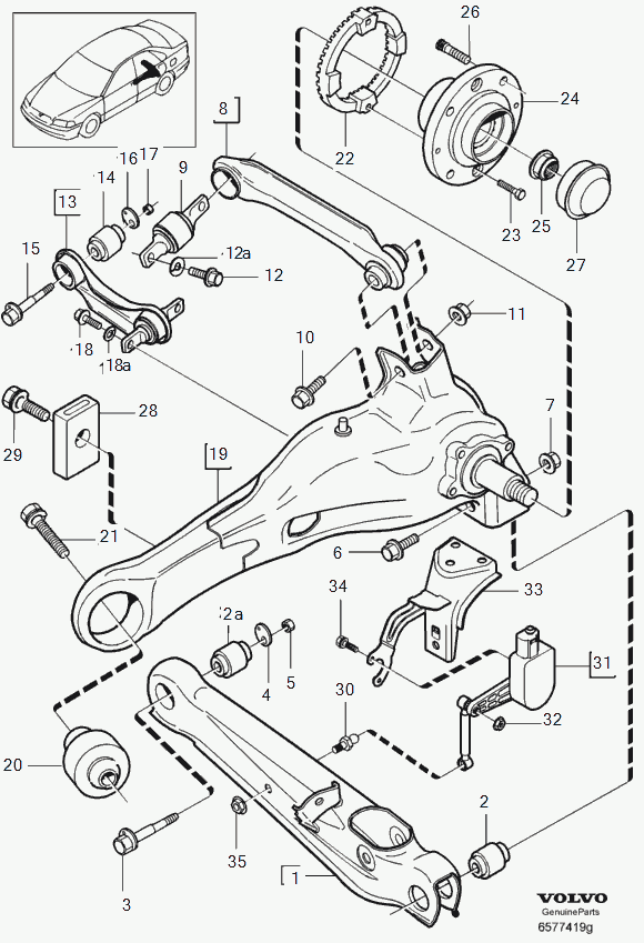 Volvo 30889072 - Rear suspension: 2.00 pcs. autospares.lv