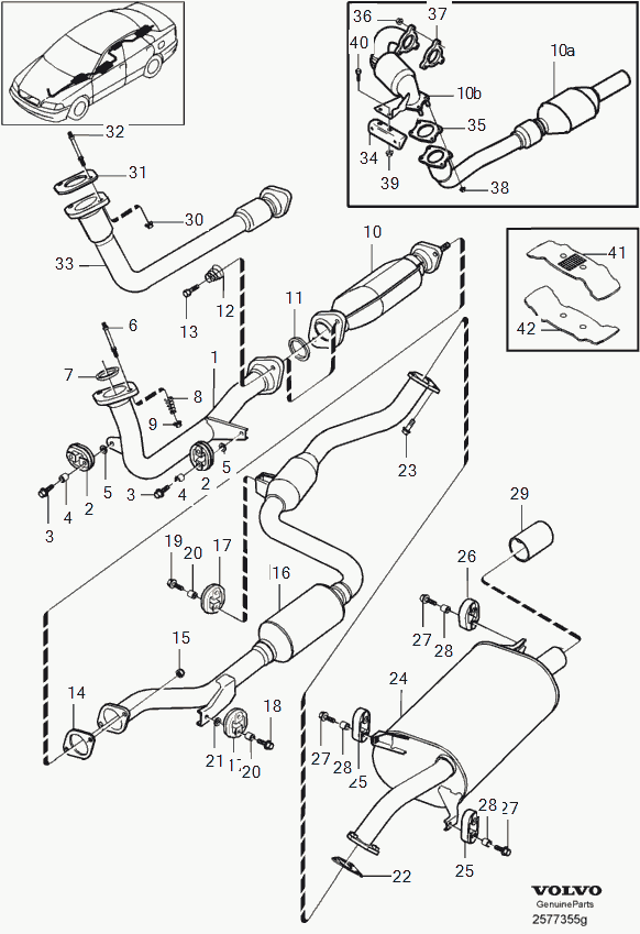 DAF 30850571 - Exhaust system: 1.00 pcs. autospares.lv