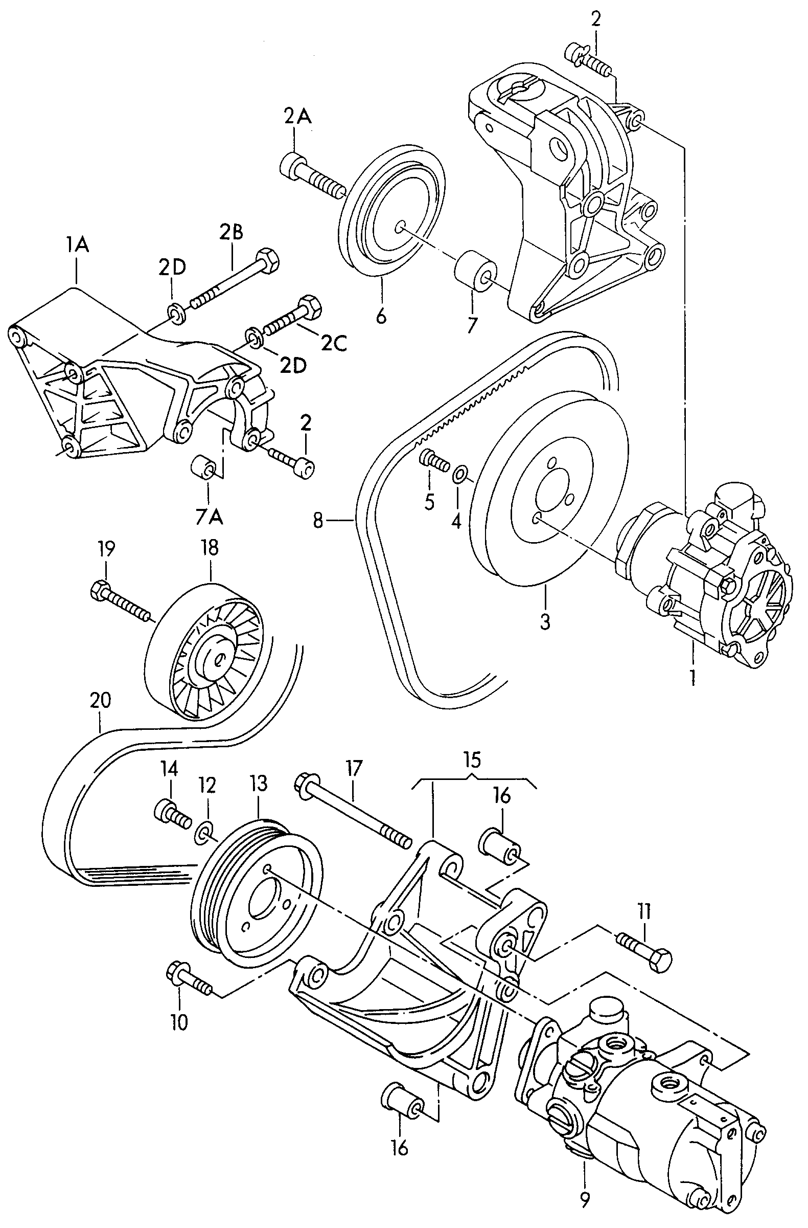 Skoda 023145271B - Vane pump for power steering additional hydraulic pump: 1 pcs. autospares.lv