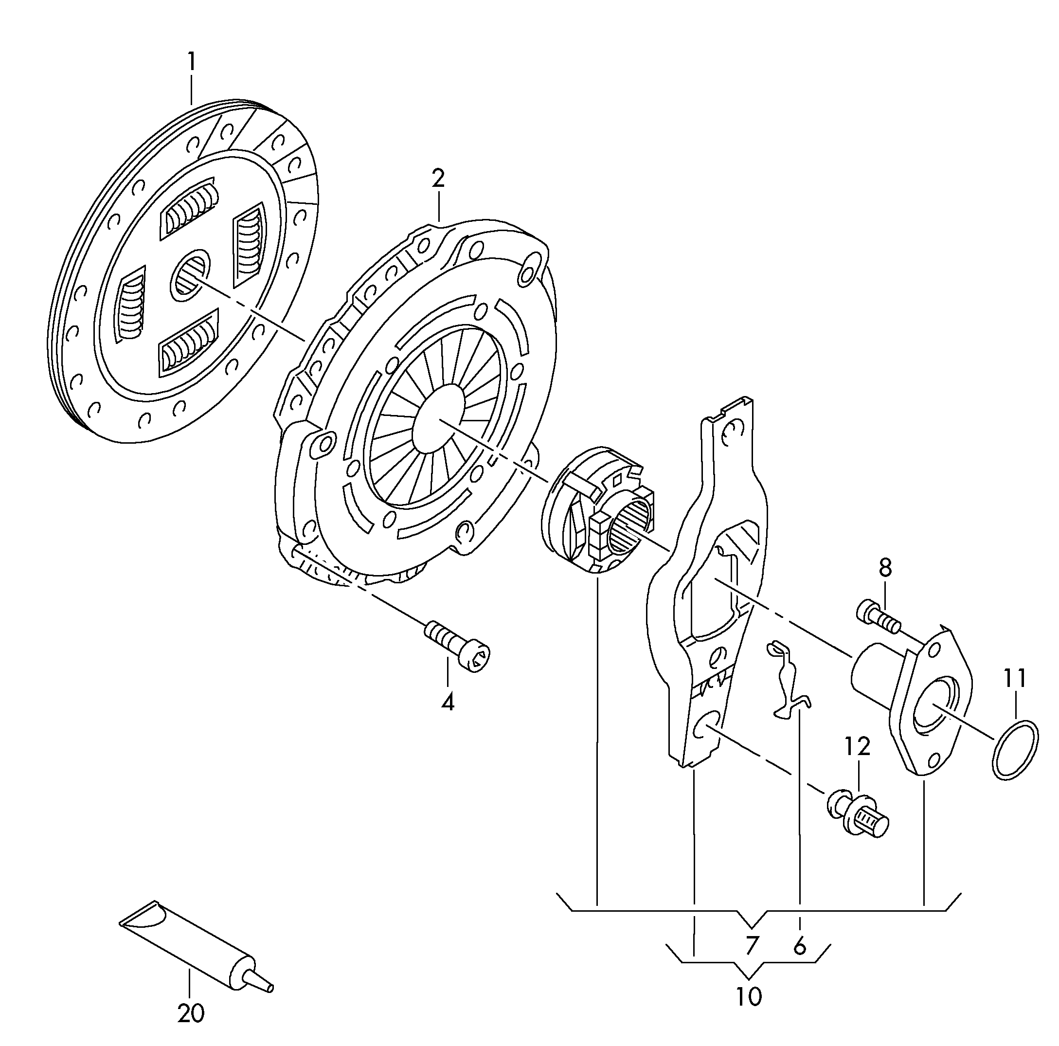 VAG 04E 198 141 X - Coupling: 1 pcs. autospares.lv