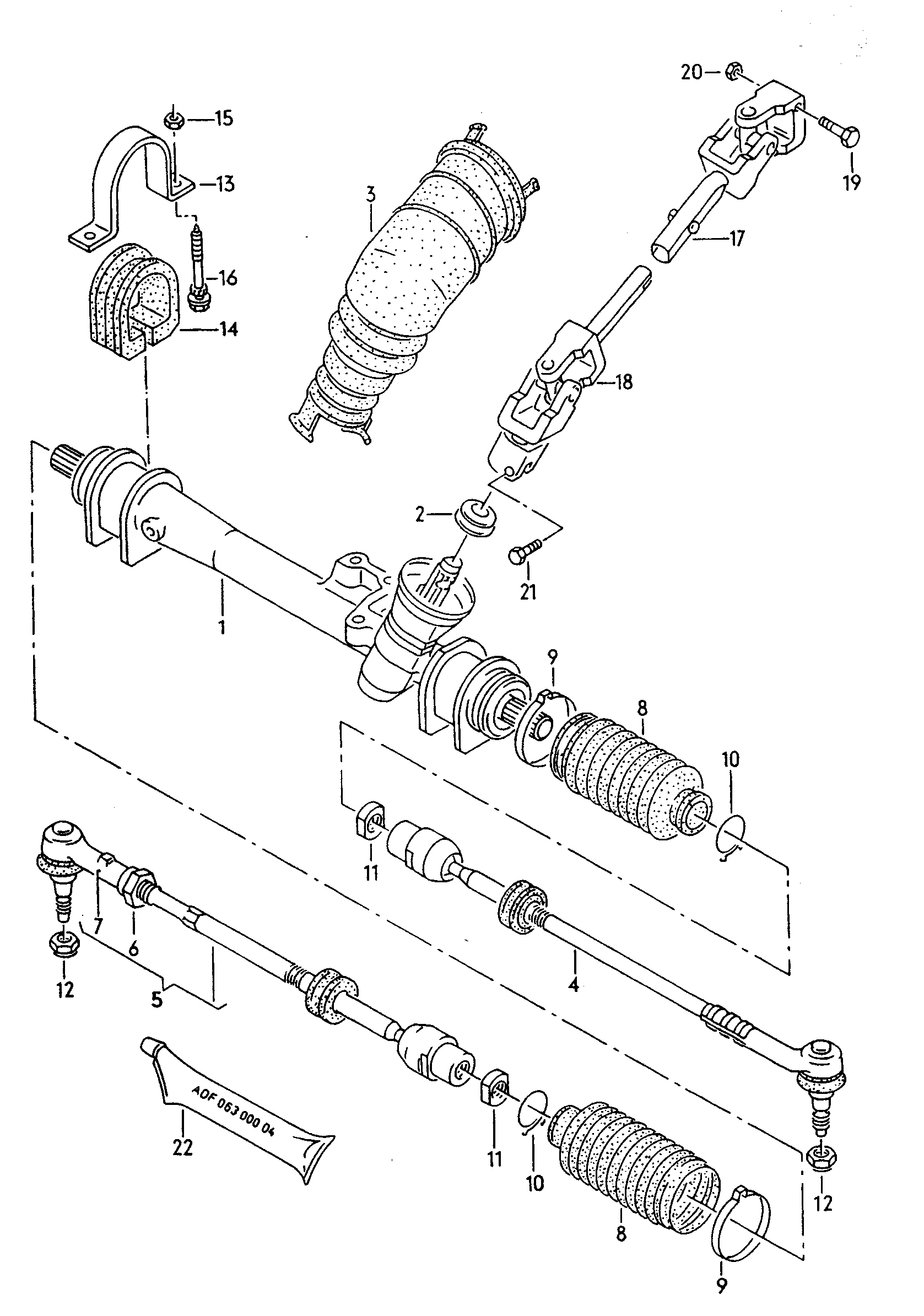 Seat 357 419 803 - Steering gear track rod drive shaft f             >> 31-n-080 00: 1 pcs. autospares.lv