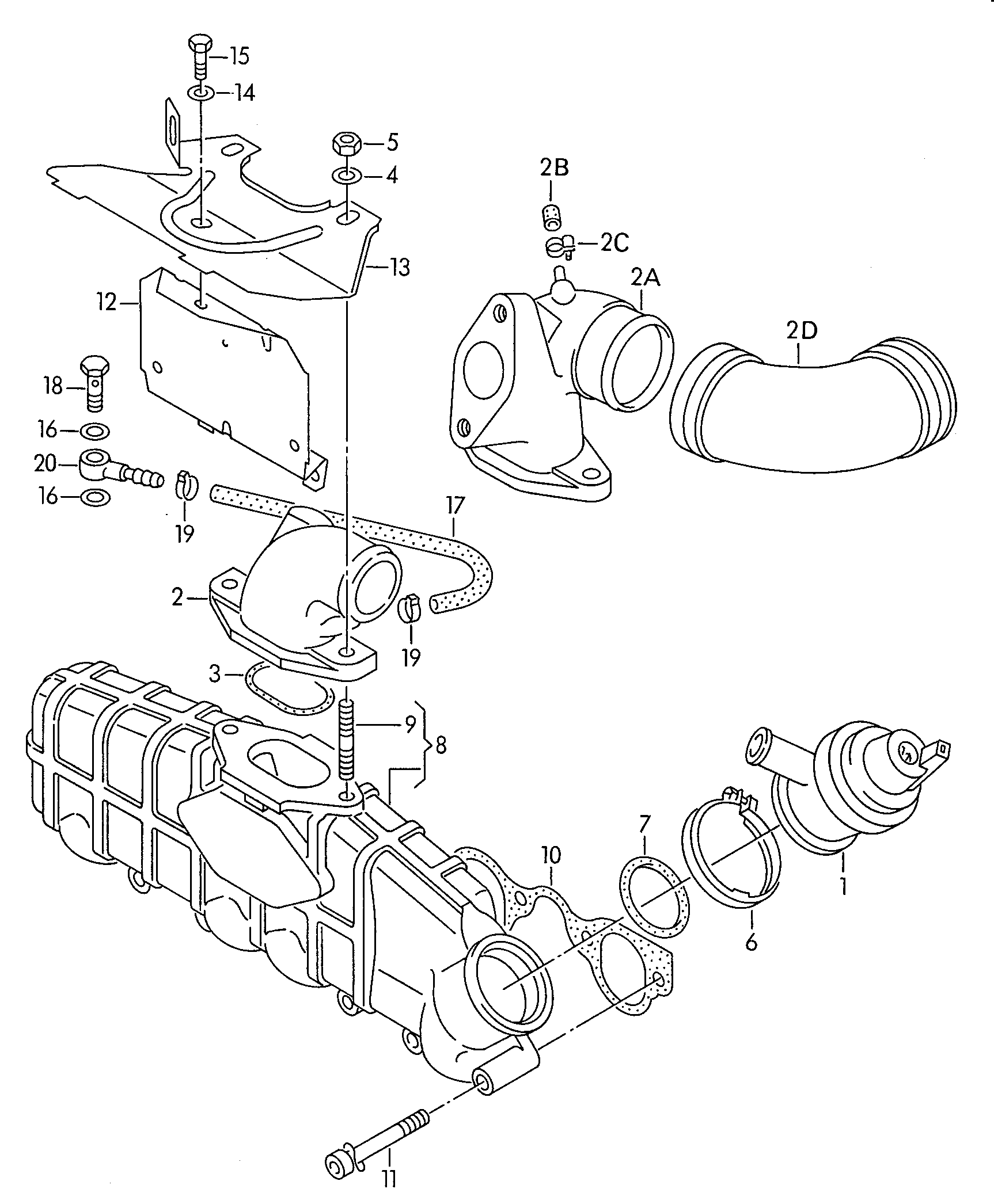 VW N  0245044 - Pipe Connector, exhaust system autospares.lv