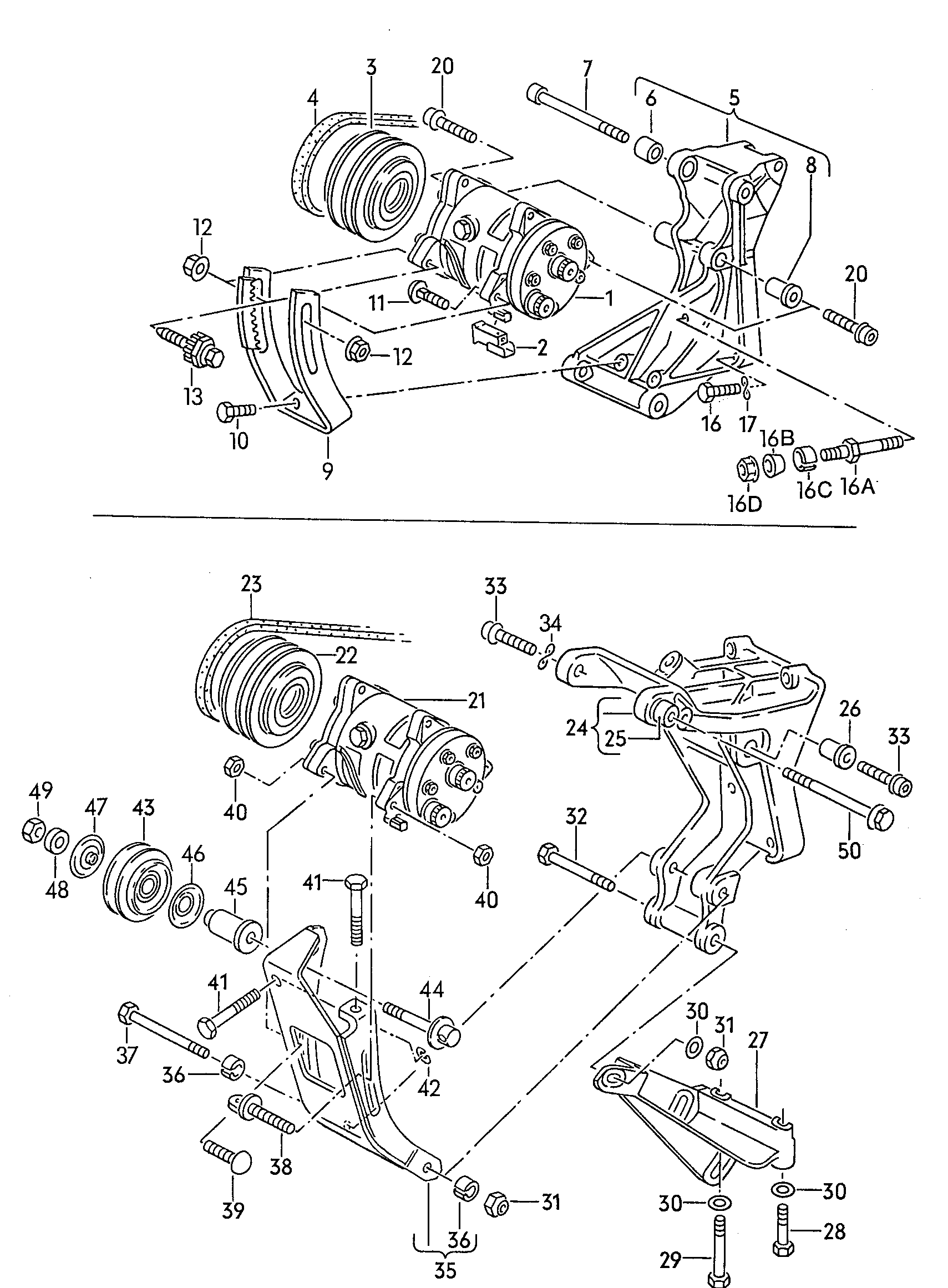 NISSAN 028260849L - A/c compressor connecting and mounting parts for compressor: 1 pcs. autospares.lv