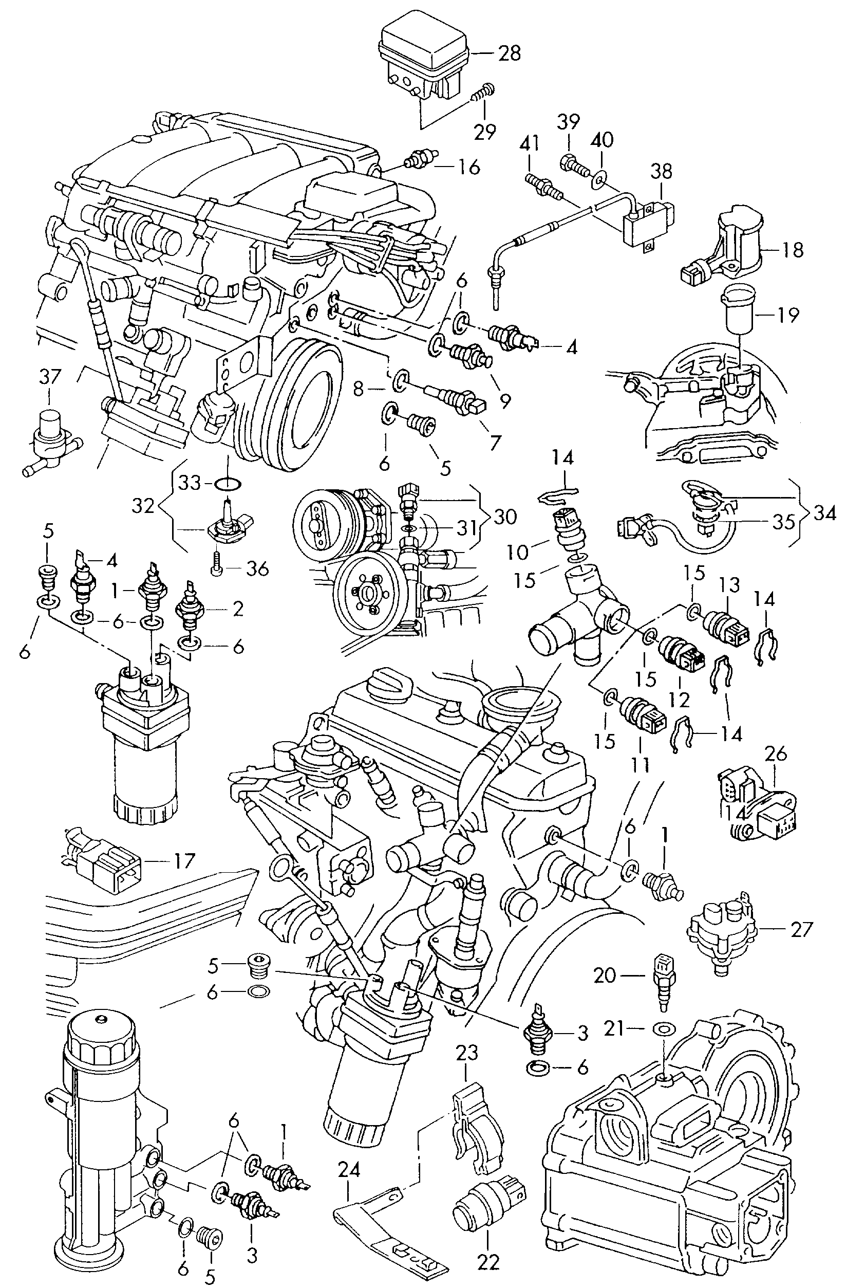 Skoda 357 919 501 A - External temperature sensor switches and senders on engine and g: 1 pcs. autospares.lv