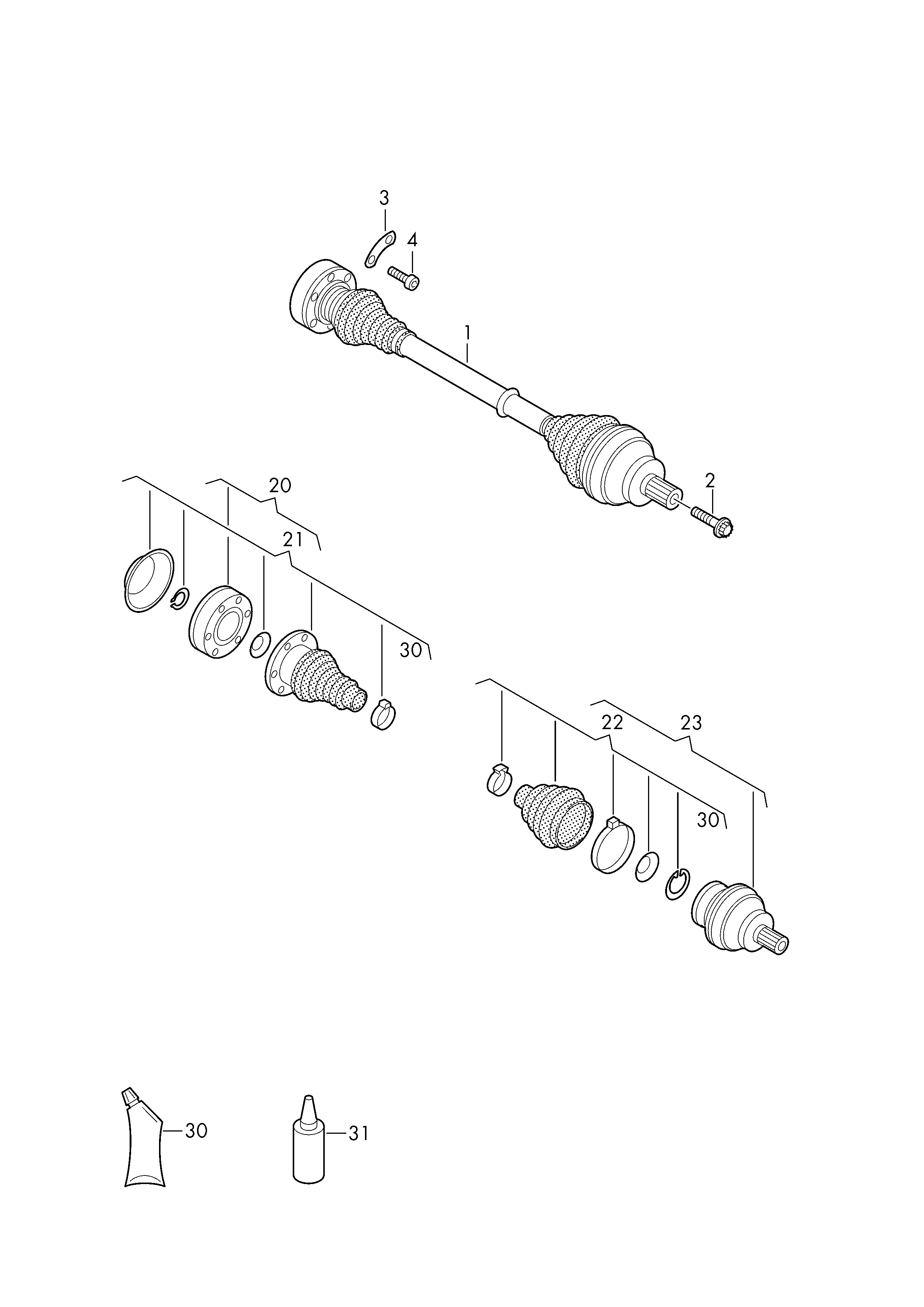 VW WHT005437A - Axle Bolt, drive shaft autospares.lv