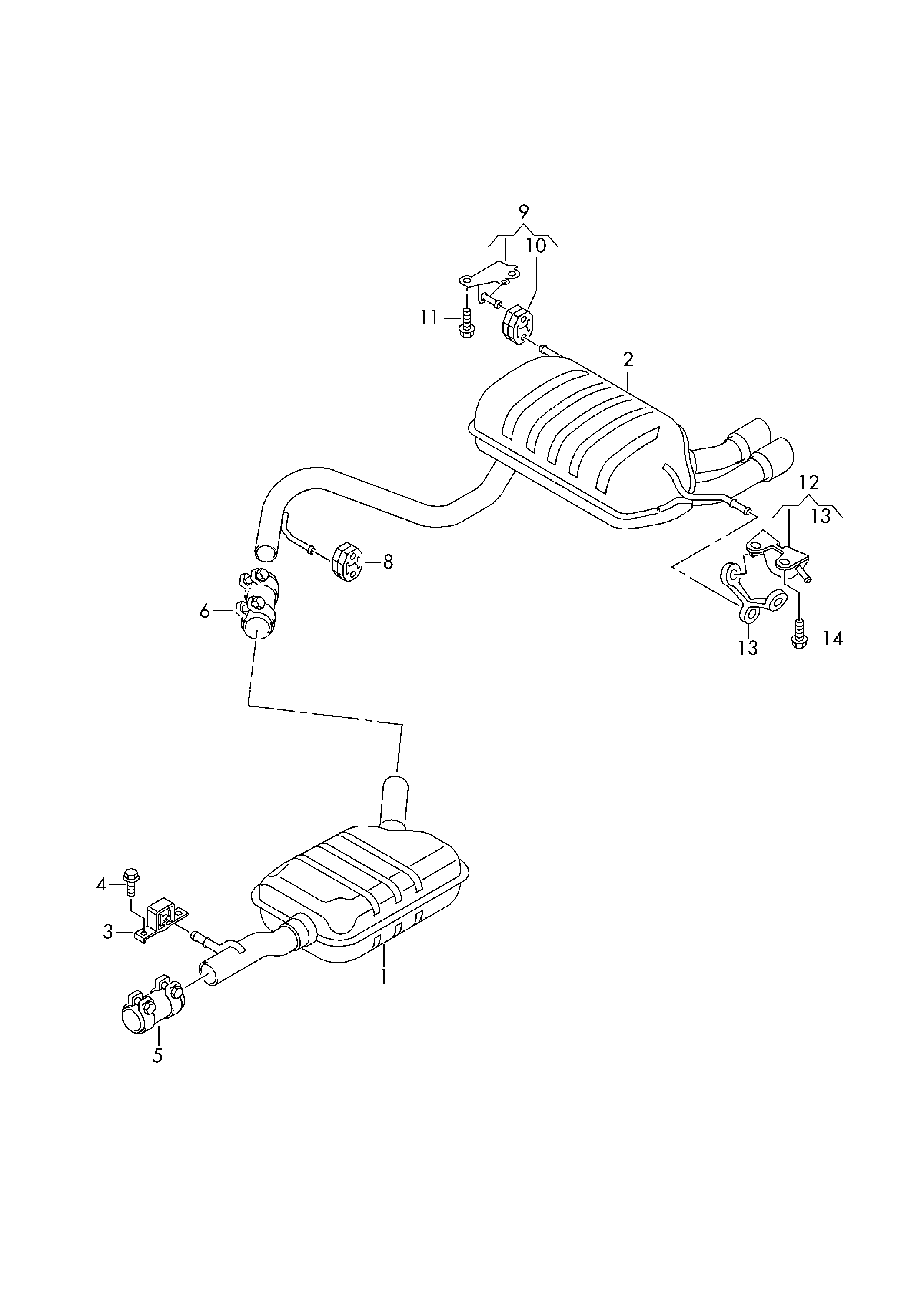 Skoda 1K0253144AK - Holding Bracket, silencer autospares.lv