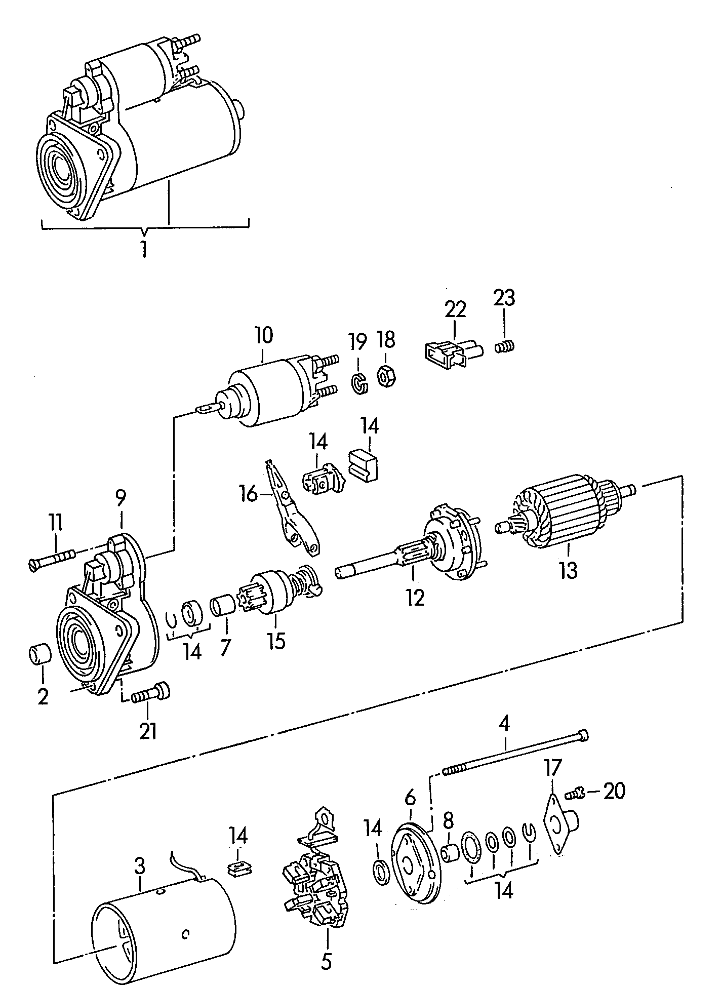 Seat 001911023 X - Starter and single parts: 1 pcs. autospares.lv