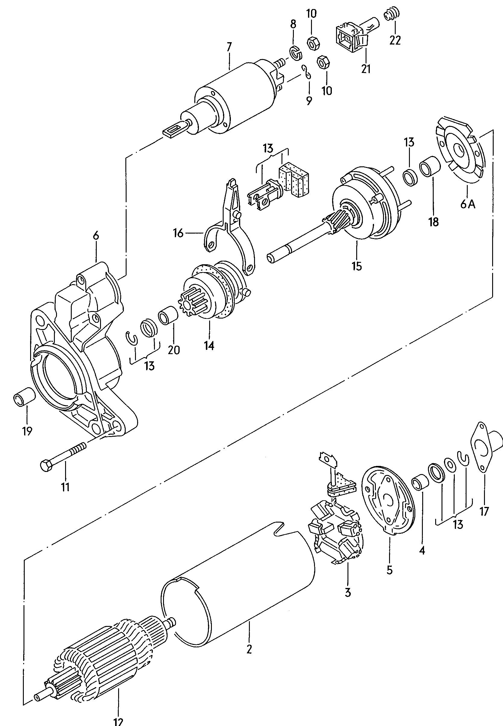 VAG 02A911023EX - Starter autospares.lv