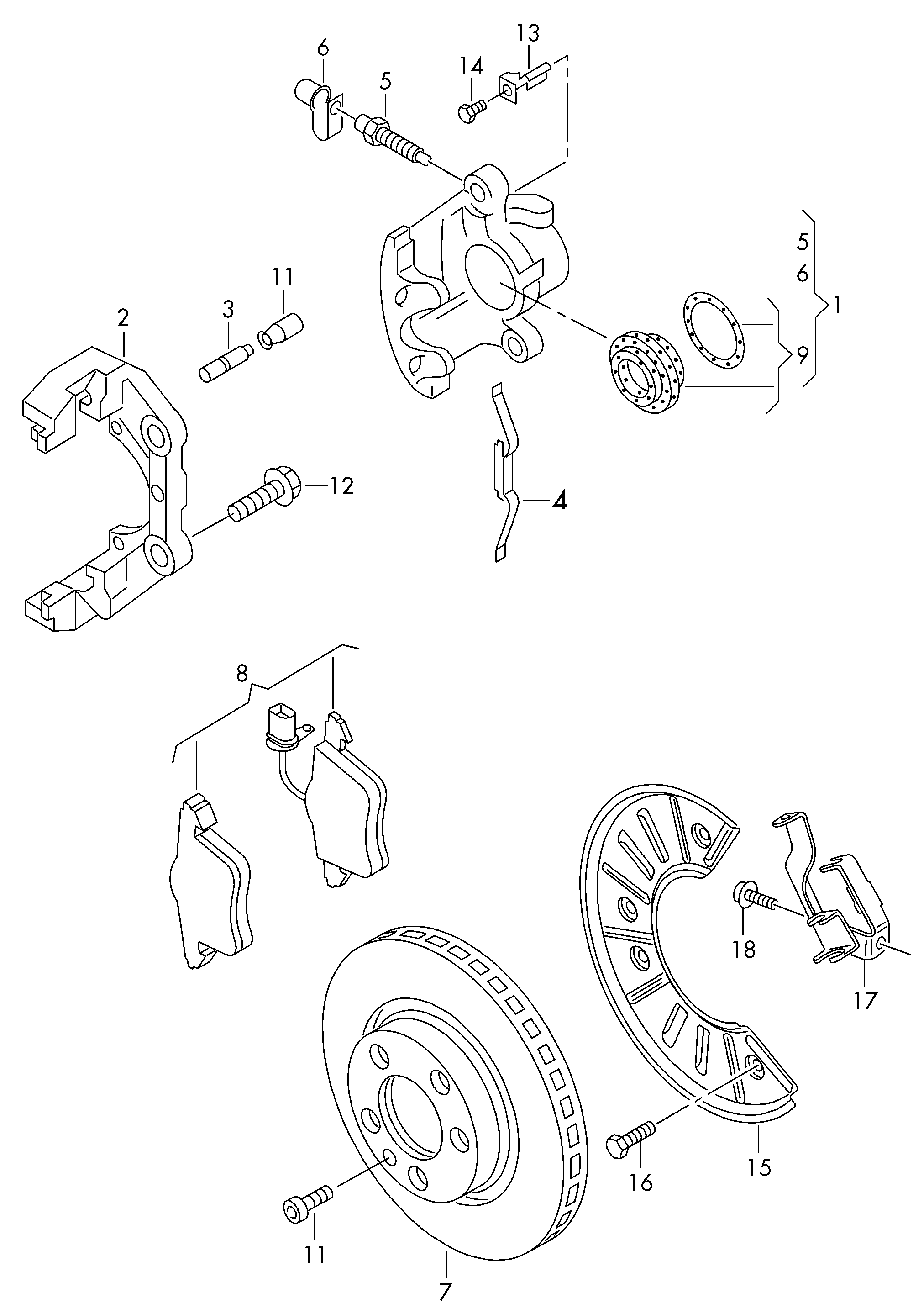 Skoda 7L6698151F - Disc brake: 1 pcs. autospares.lv